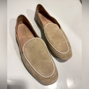 Derek Lam Nude Suede Taylor Loafers Flats - Size 9.5